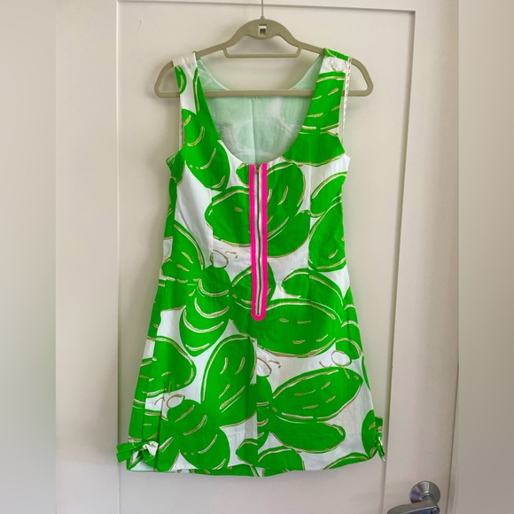 EUC Lilly Pulitzer Shift Dress with lightening bug pattern, 8 - Picture 2 of 5